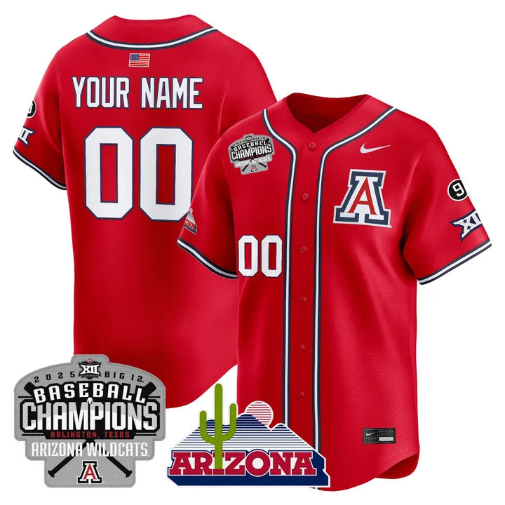 ARIZ 2025 Big 12 Champions Vapor Premier Limited Custom Jersey - Stitched