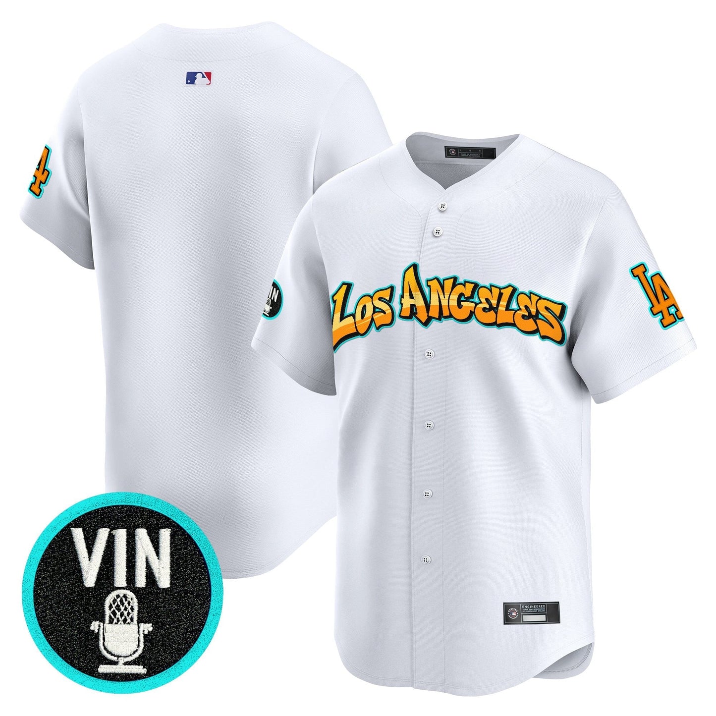 Men's Los Angeles Dodgers 'Graffiti Street Style Edition' Vapor Premier Limited Jersey - All Stitched