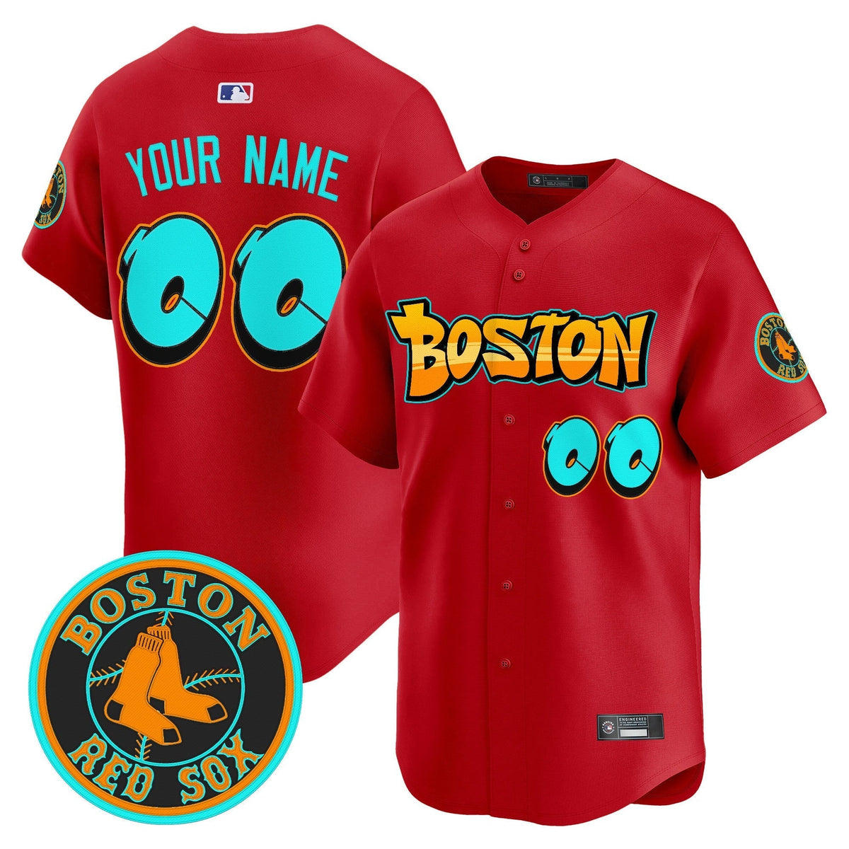 Boston Red Sox 'Graffiti Streetstyle Edition' Vapor Premier Limited Custom Jersey - All Stitched