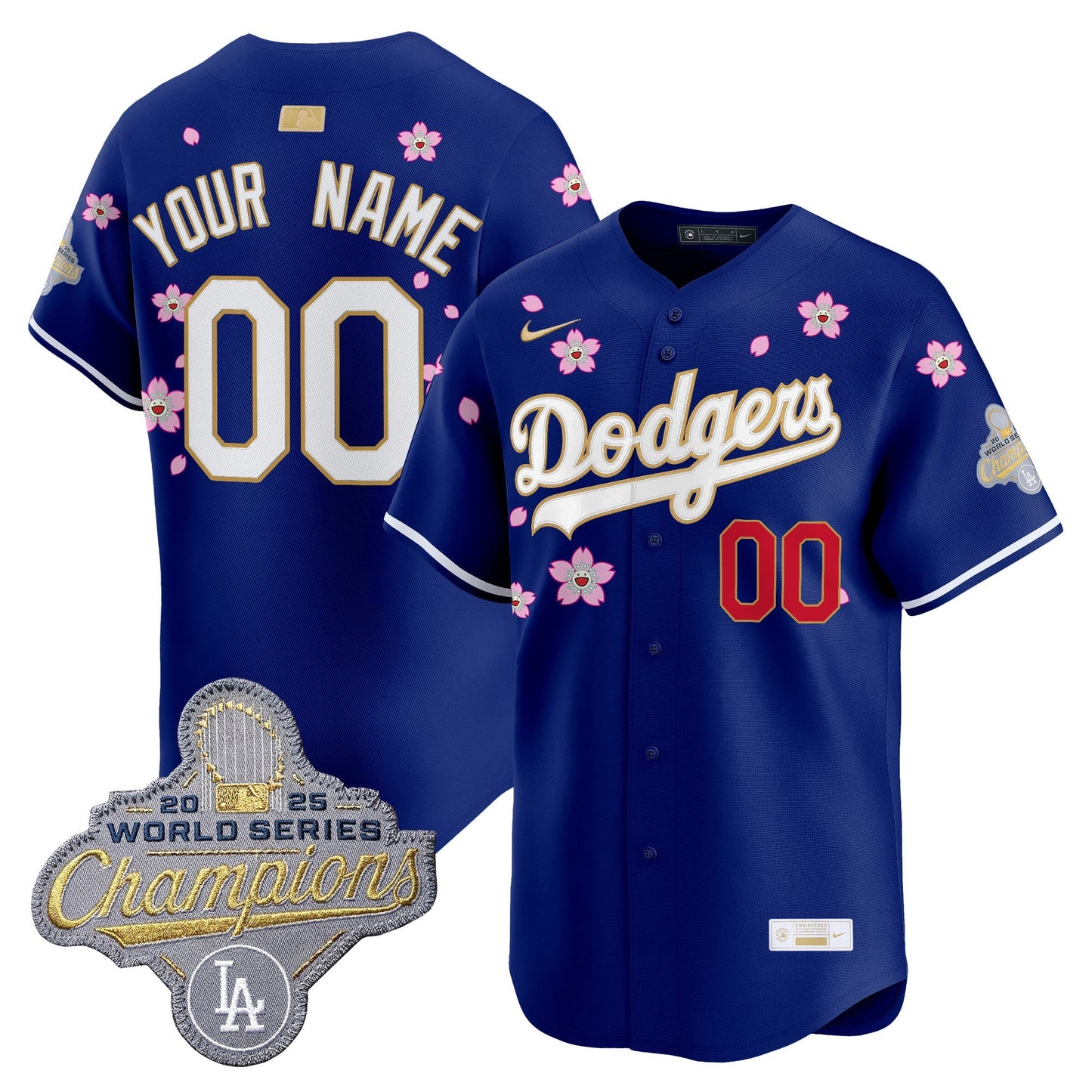 Los Angeles Dodgers "Tokyo Series x Gold Collection" Vapor Premier Limited Custom Jersey - All Stitched