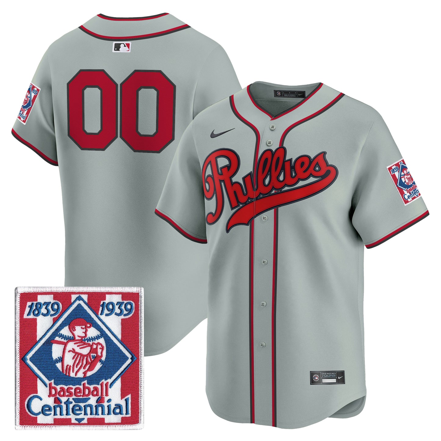 Philadelphia Phillies 2026 Field of Dreams Vapor Premier Limited Custom Jersey - No Name on Back - Stitched