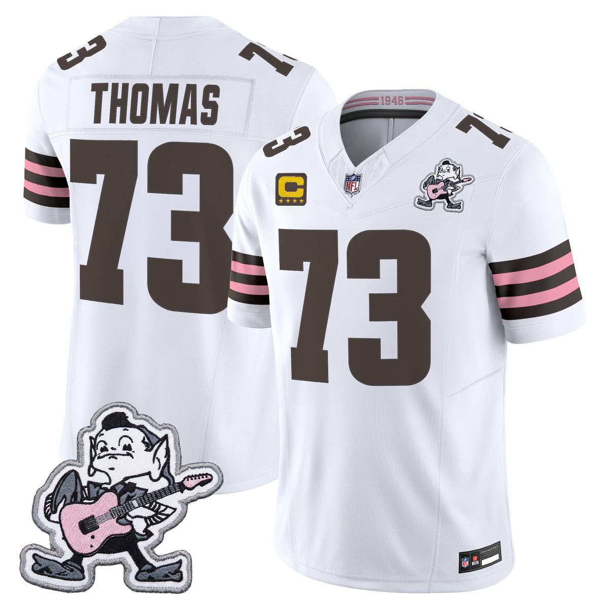 Men's Cleveland Browns MGK Patch Vapor Limited Jersey - Stitched