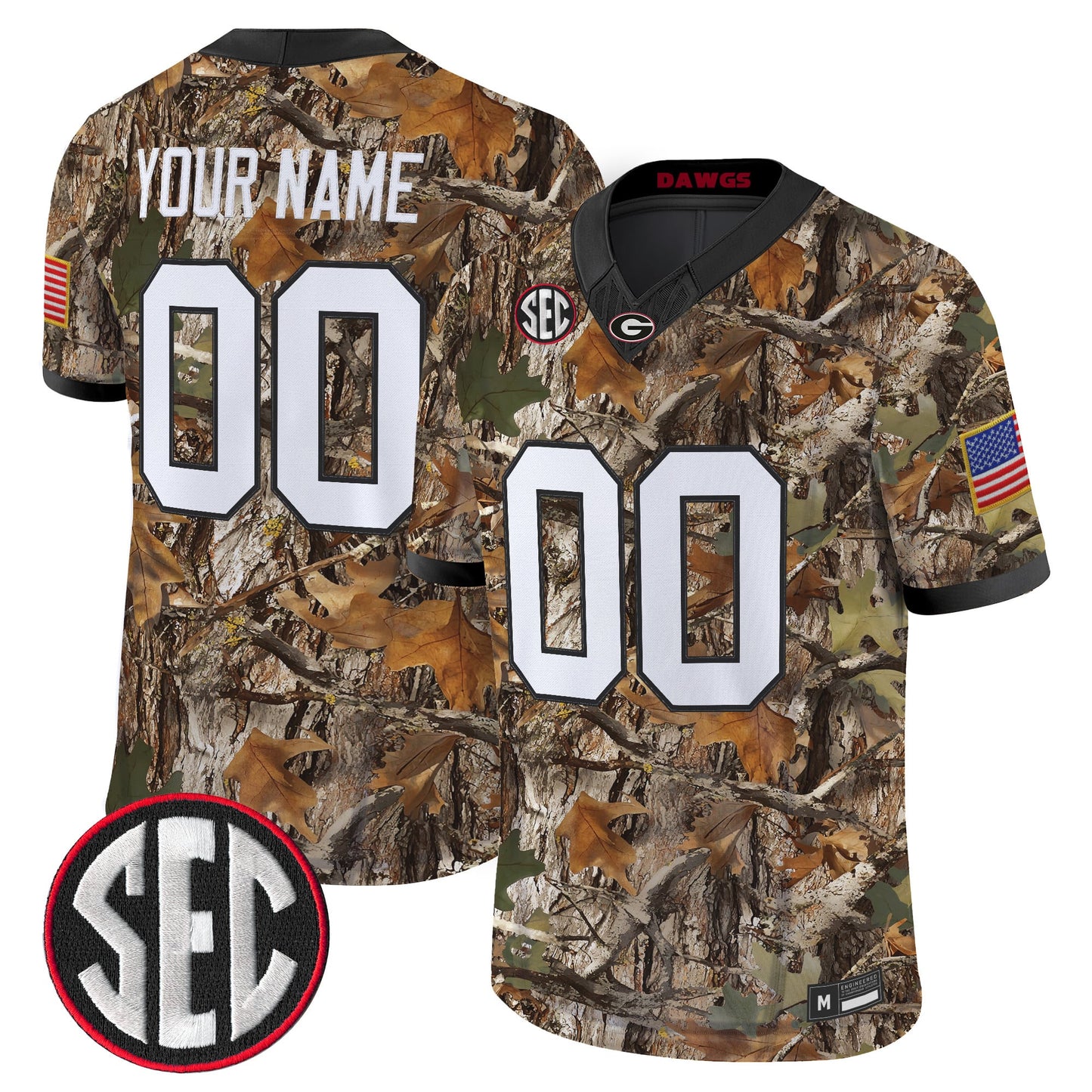 Georgia Bulldogs Camouflage Edition 2026 Vapor Limited Custom Jersey - Stitched