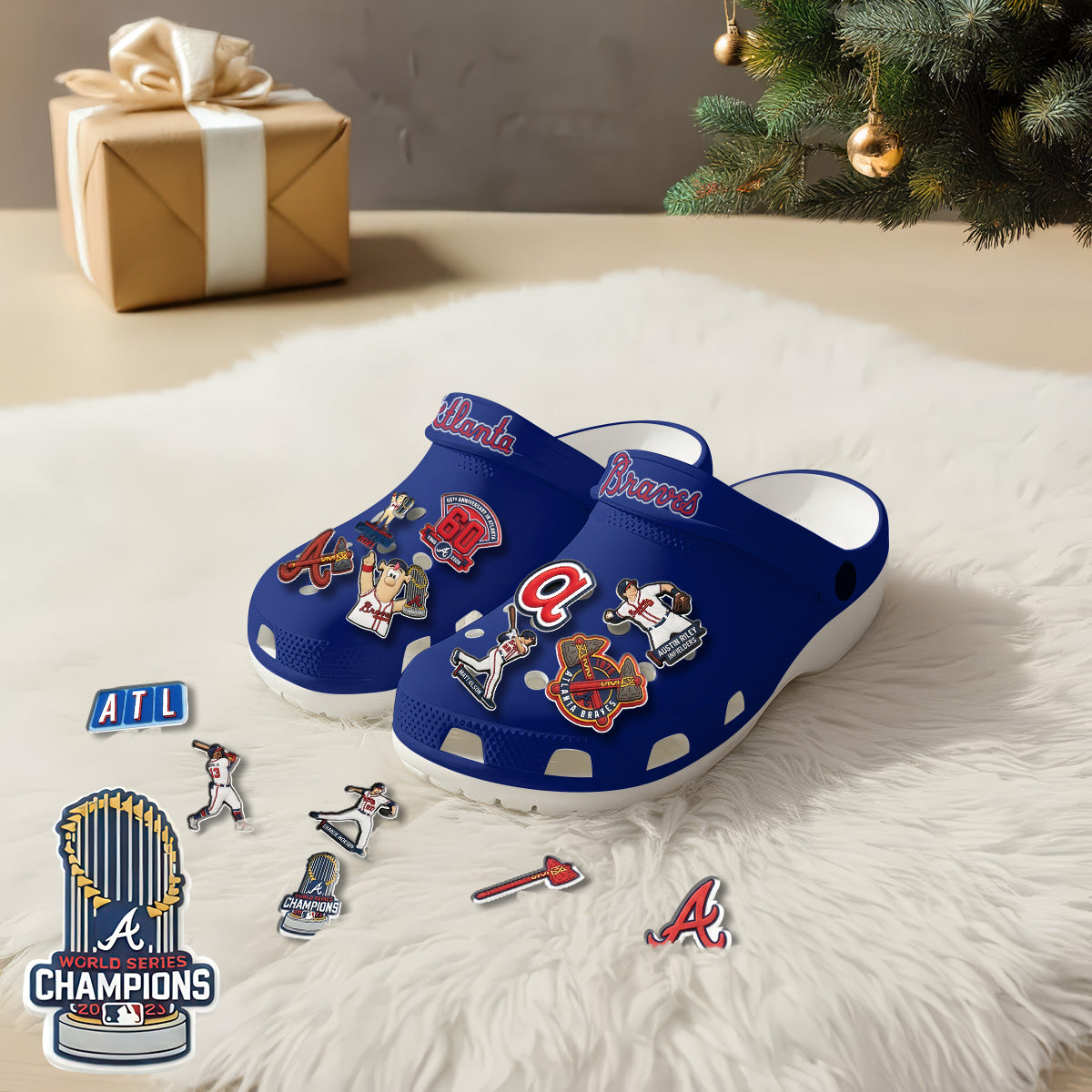 ATL 2026 Navy clogs - Charms Gift Set