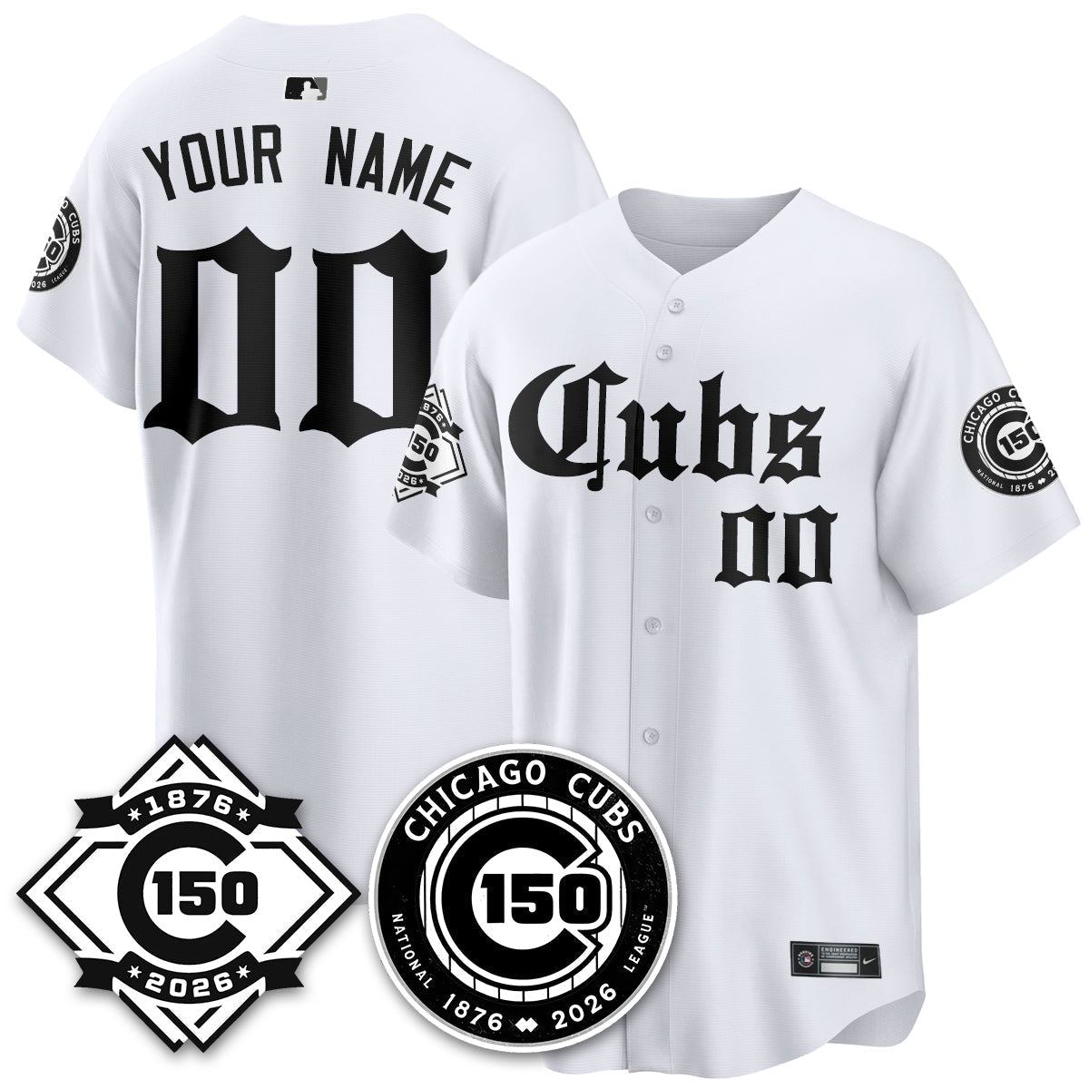 Custom CHC Gothic Vapor Limited Jersey - 150th Anniversary - Stitched