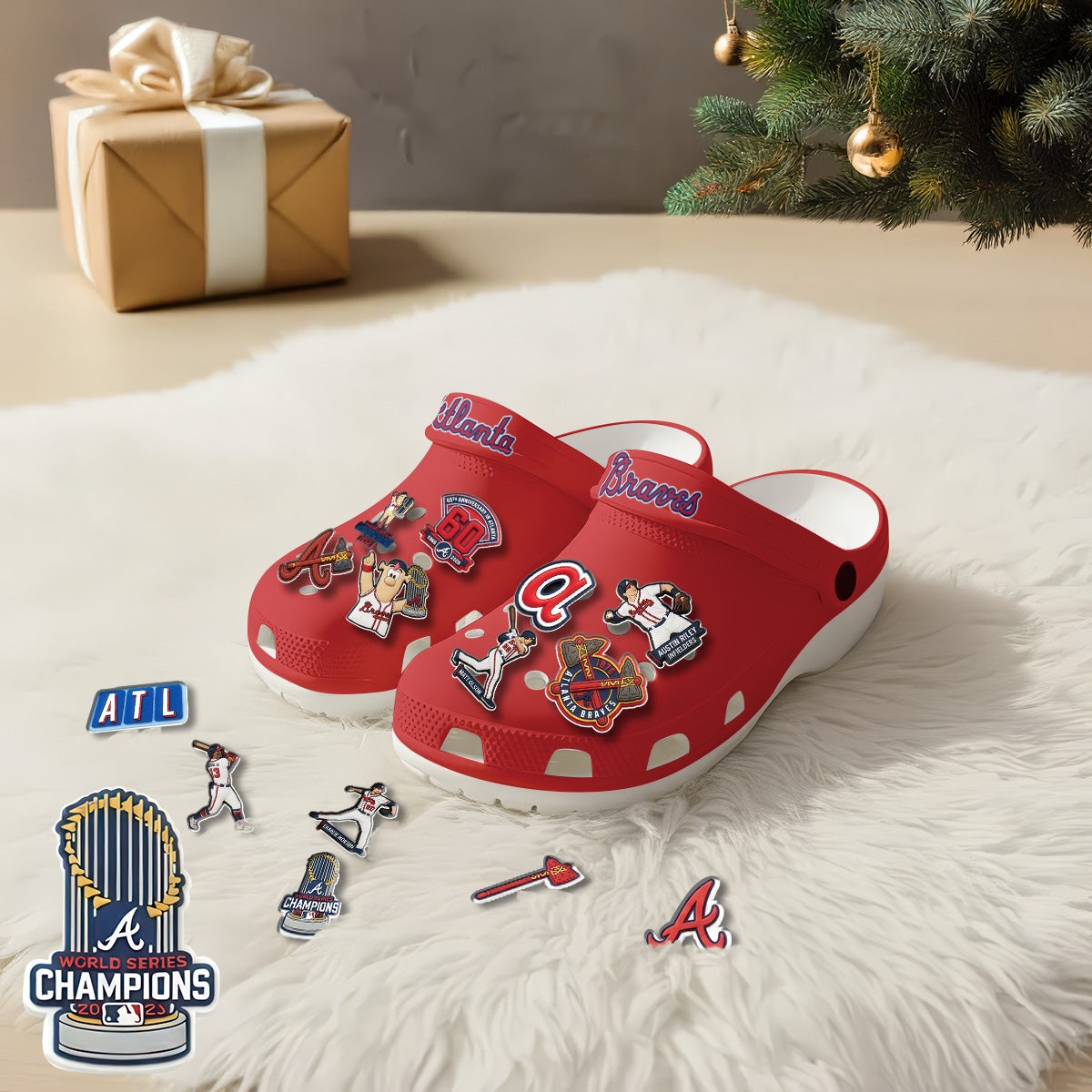ATL 2026 Red clogs - Charms Gift Set