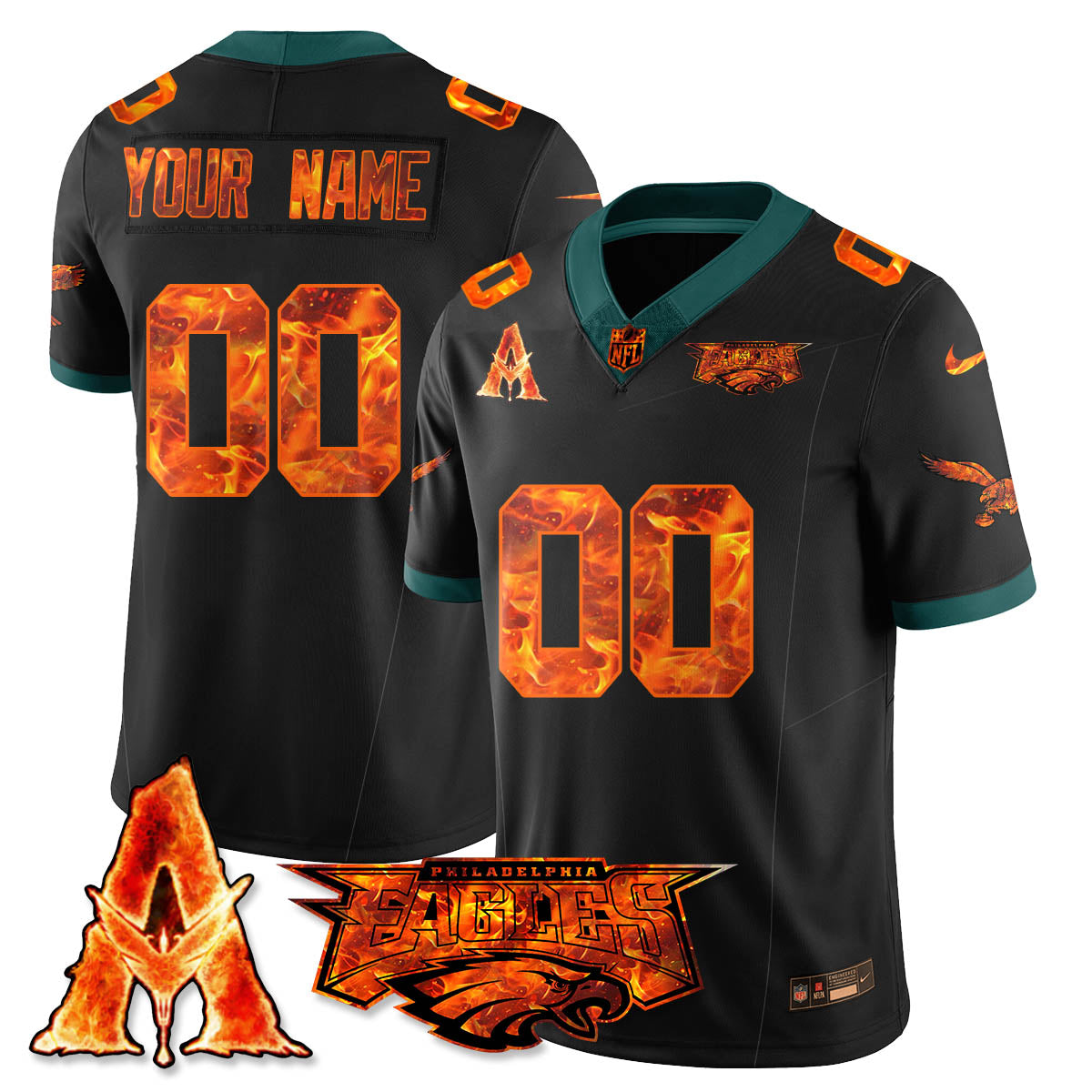 PHI x Avatar 3 Fire and Ash Custom Jersey - Stitched