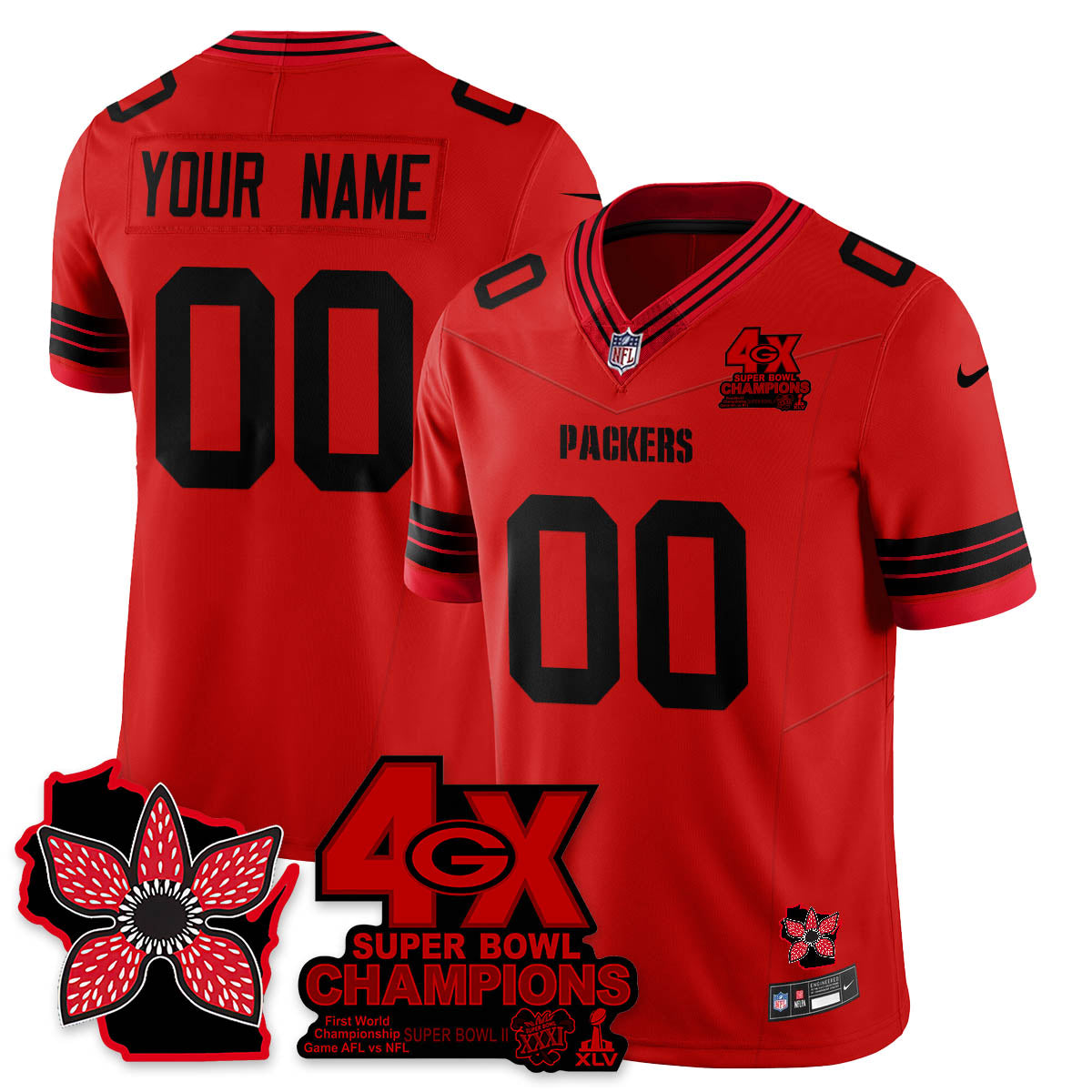 GB 'Stranger Things Edition' Vapor Limited Custom Jersey - All Stitched
