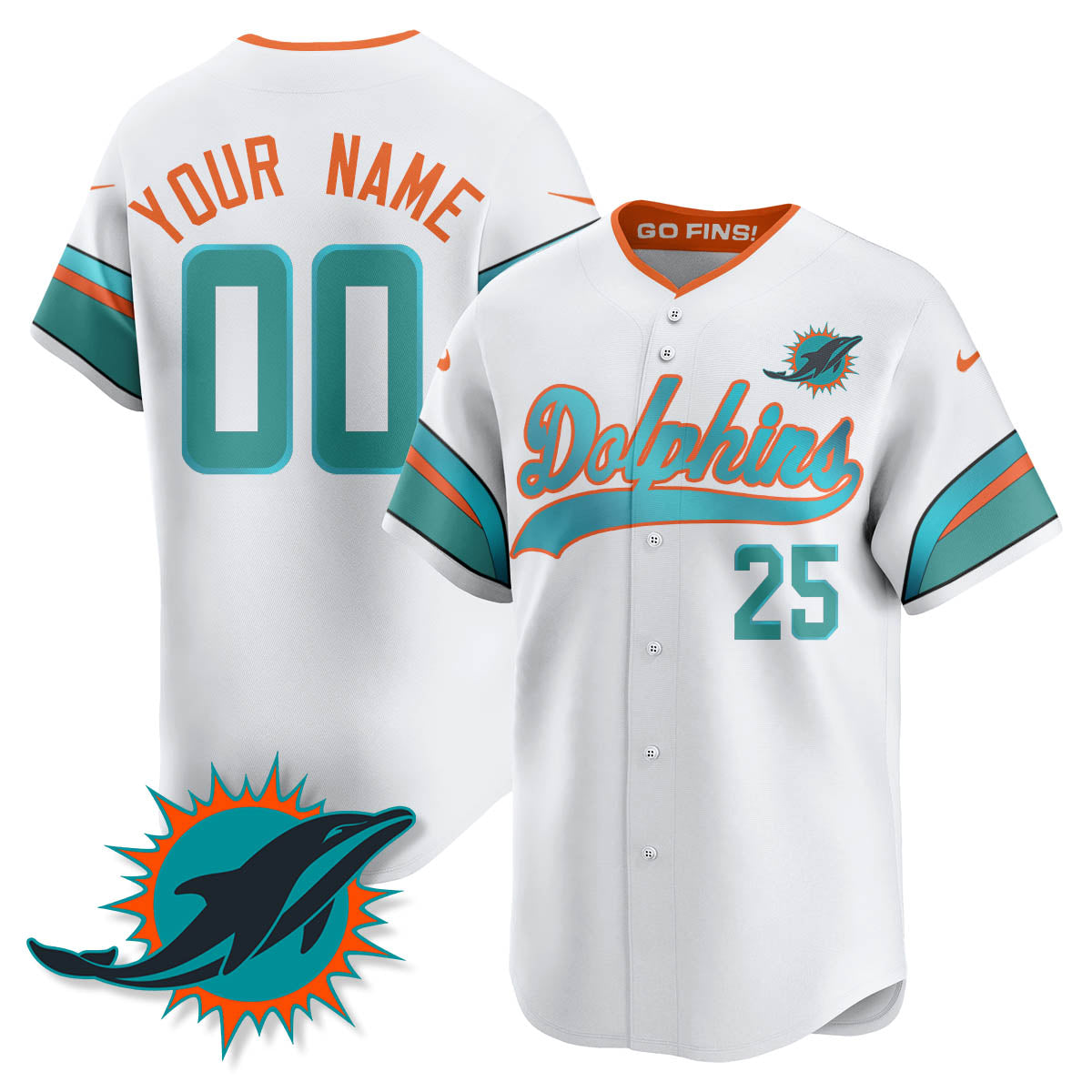 Custom MIA "Rivalries" Vapor Limited Baseball Jersey - Stitched
