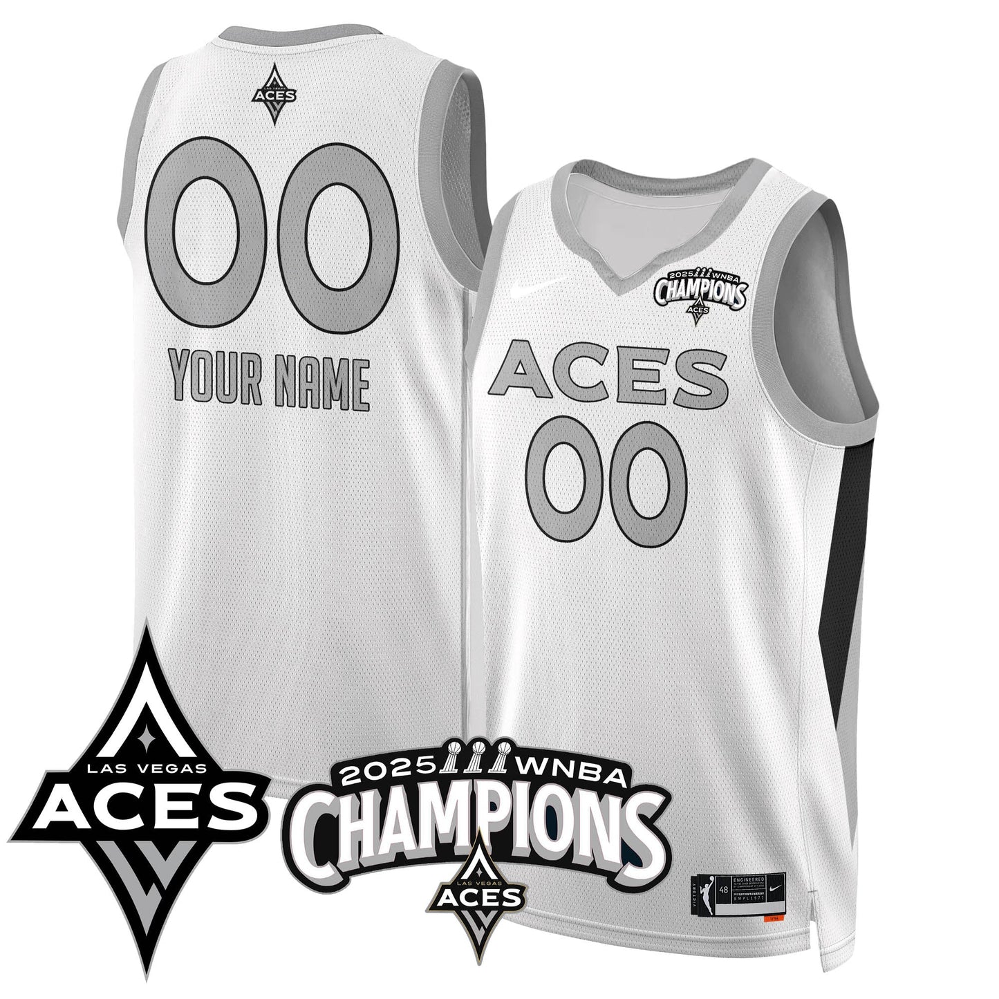 Las Vegas Aces 2025 WNBA Championship Jersey - Stitched
