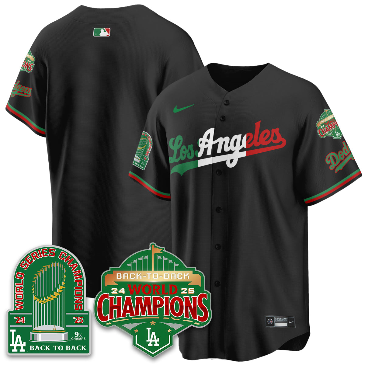 LAD Mexico Vapor Limited Jersey - 9x & B2B Champs - Stitched