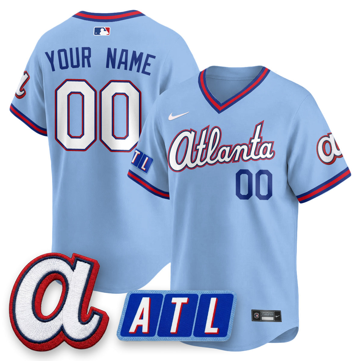 ATL 2026 New Era City Connect Vapor Custom Limited Jersey - Stitched