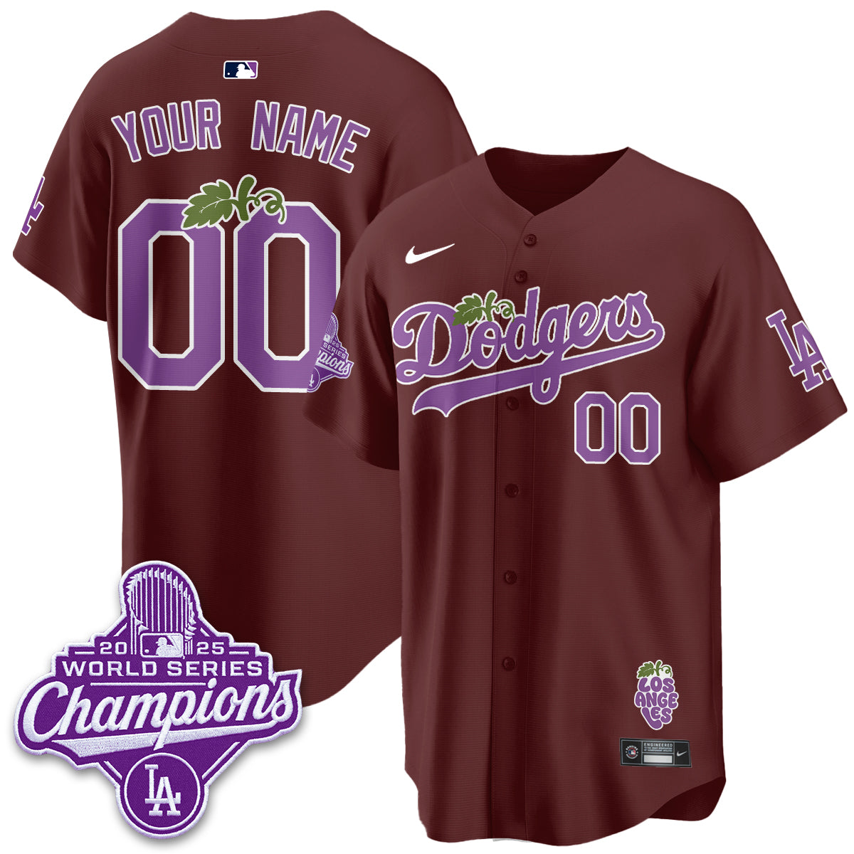 LAD Grape Edition Vapor Custom Jersey - Stitched