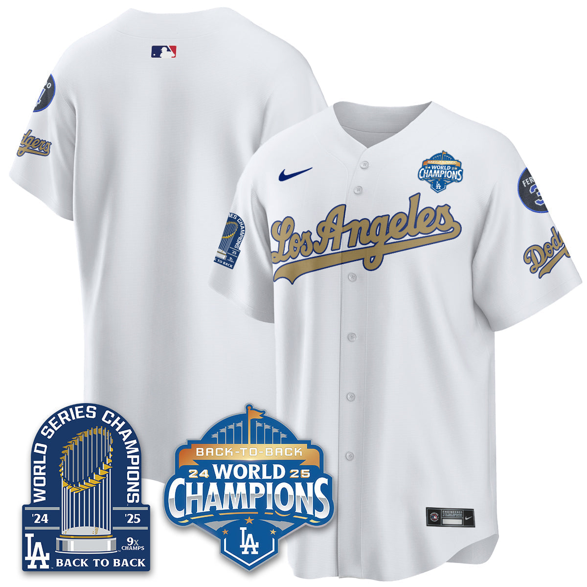 LAD Alternate Vapor Limited Jersey - 9x Champs - Stitched