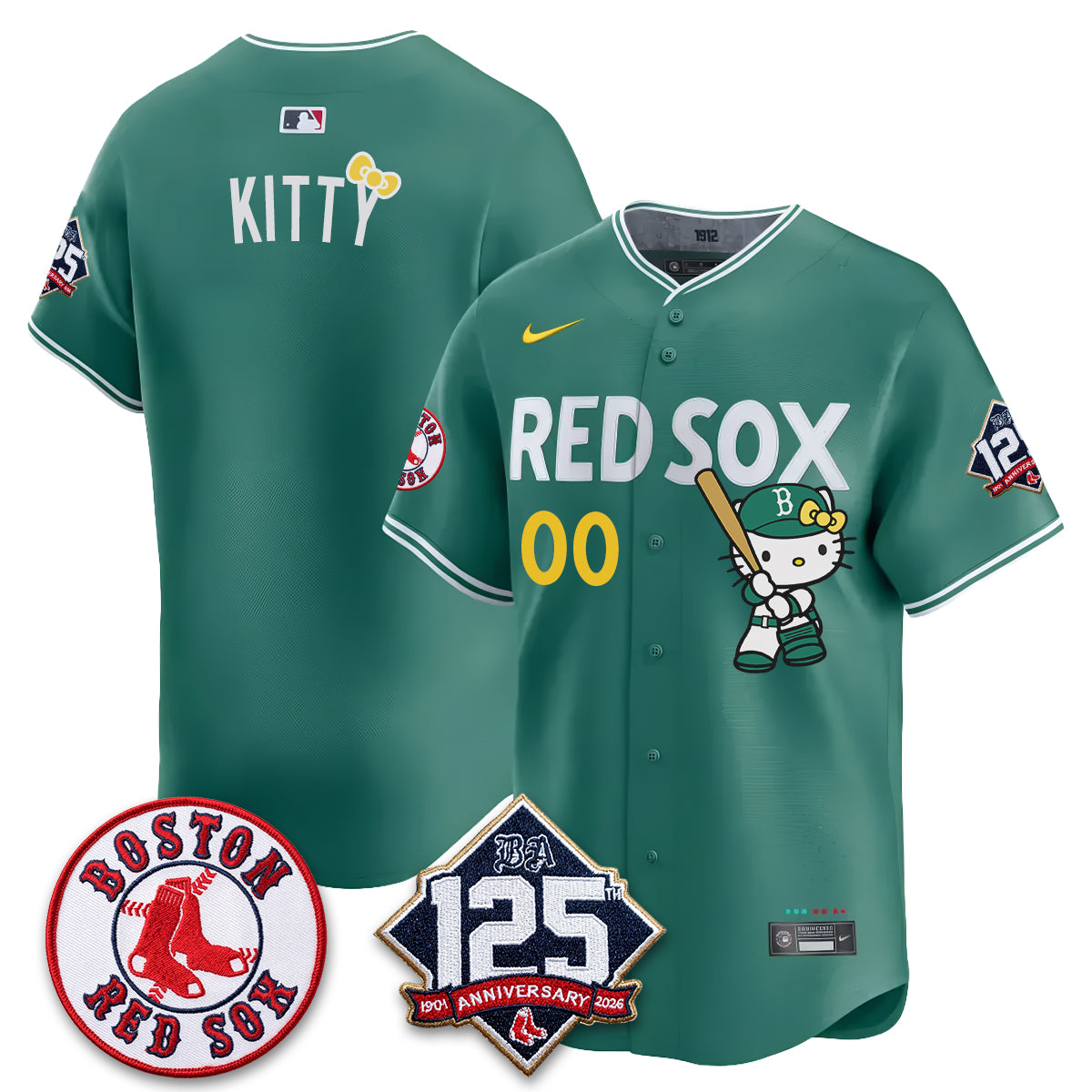 Boston Red Sox x Meow KT Vapor Limited Jersey - Stitched-NQD