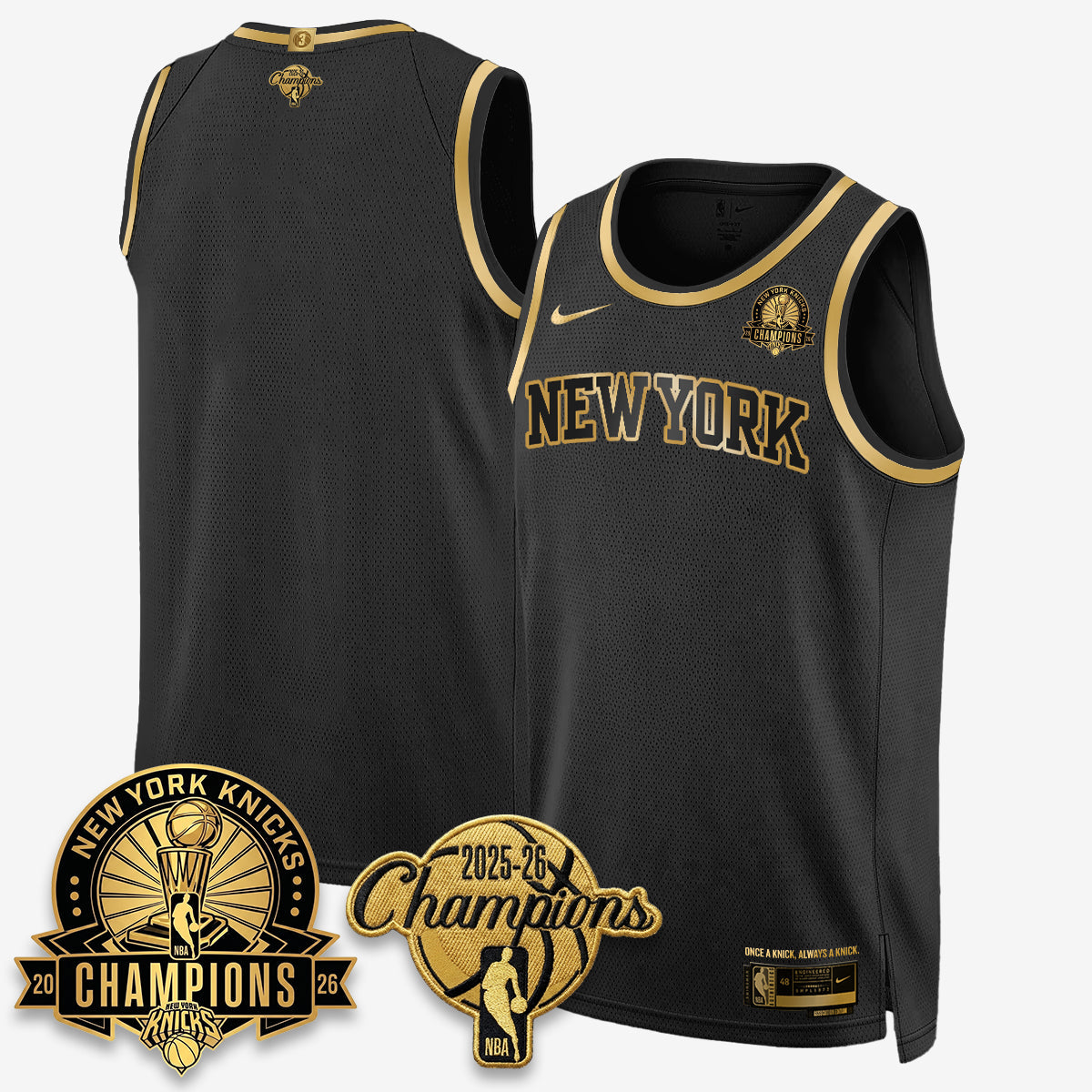 NYK 2026 Basketball Champions Special Edition Vapor Jersey V2- Stitched-NHM