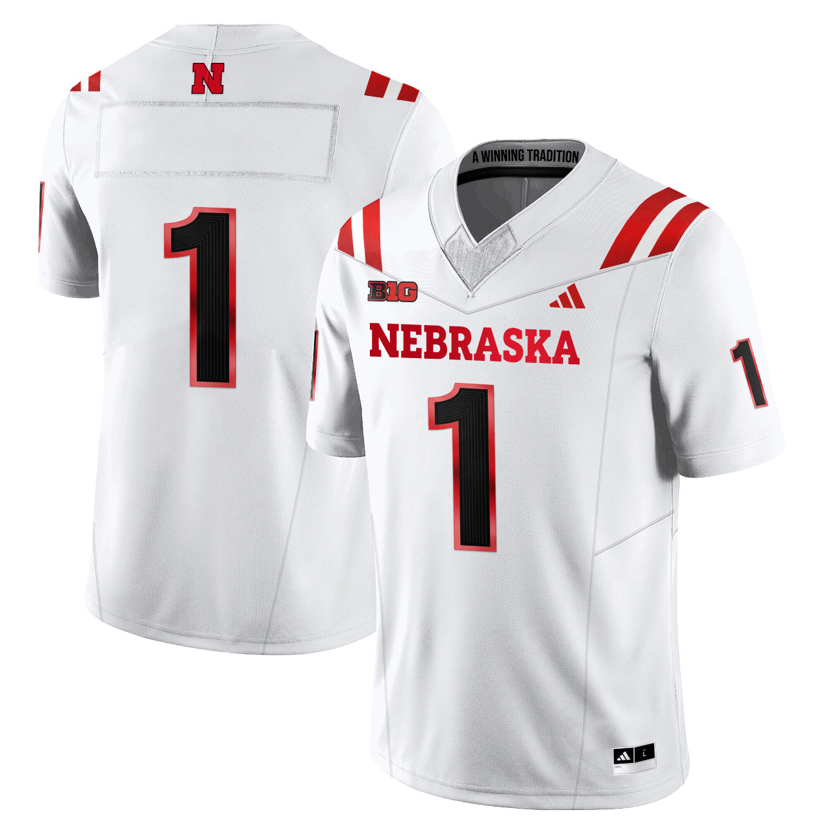Nebraska Huskers 2026 "The Fire Rises" Vapor Jersey - Stitched