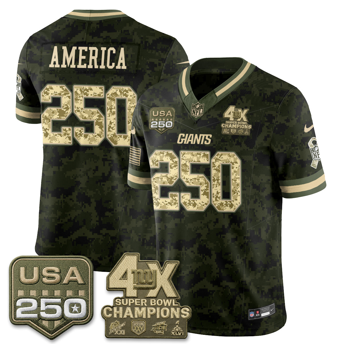 NYG 2026 Salute To Service Vapor Jersey - Stitched
