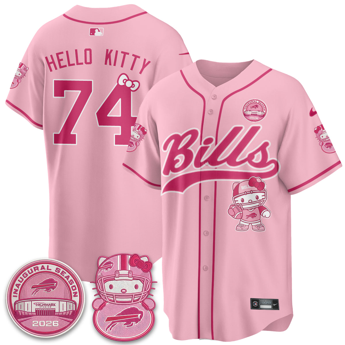 BUF x Meow Vapor Baseball Jersey - Stitched