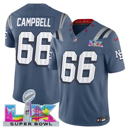 NE 2025 Super Bowl LX Vapor Limited Jersey N8 - All Stitched