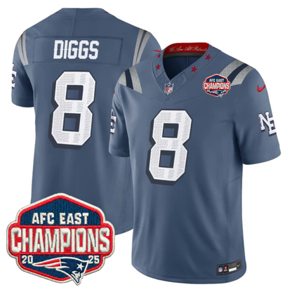 NE AFC East Champions Patch Vapor Limited Jersey - All Stitched n9