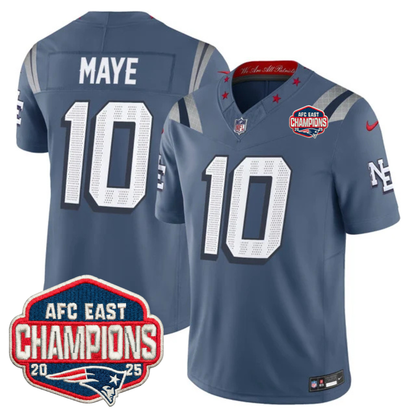NE AFC East Champions Patch Vapor Limited Jersey - All Stitched n9