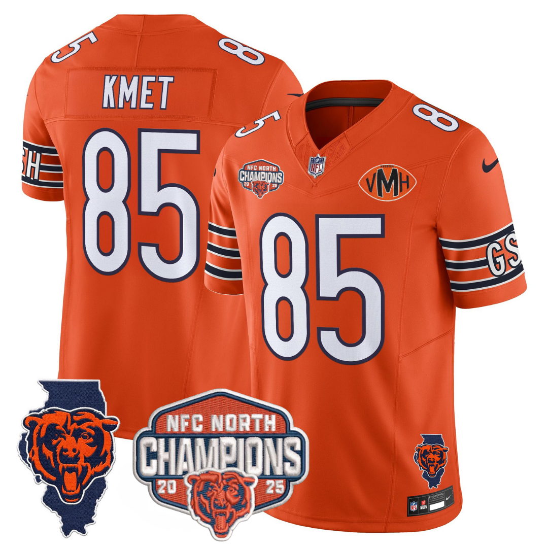 CHI 2025 NFC North Champions Patch Jersey V2 - All Stitched