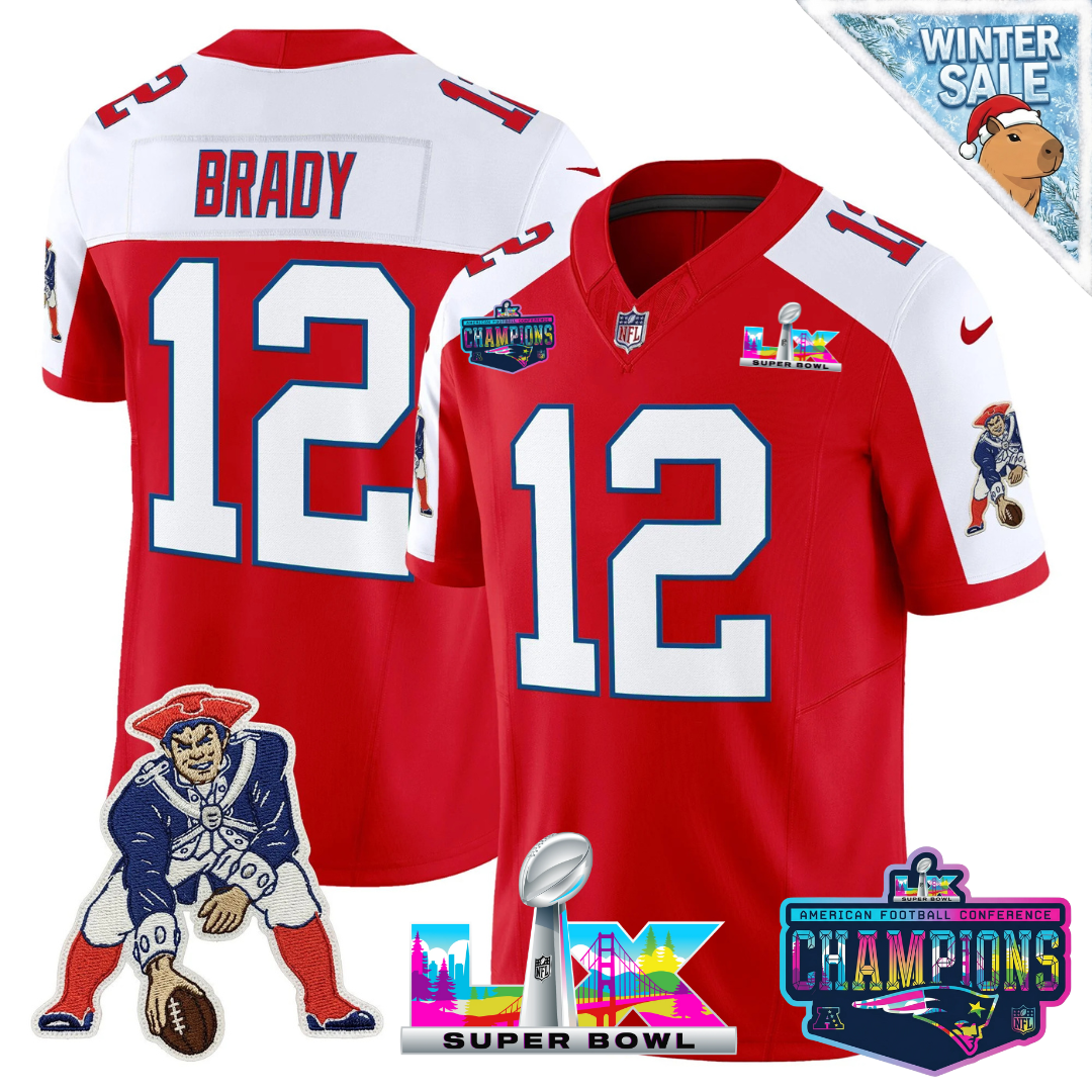 NE 2025 Vapor Jersey - AFC Champions Limited Patch - All Stitched