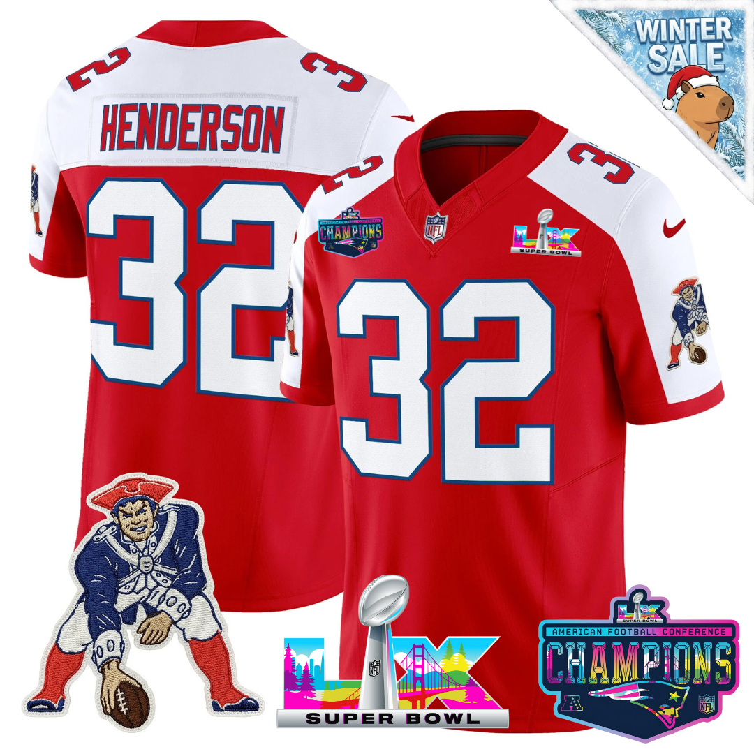 NE 2025 Vapor Jersey - AFC Champions Limited Patch - All Stitched