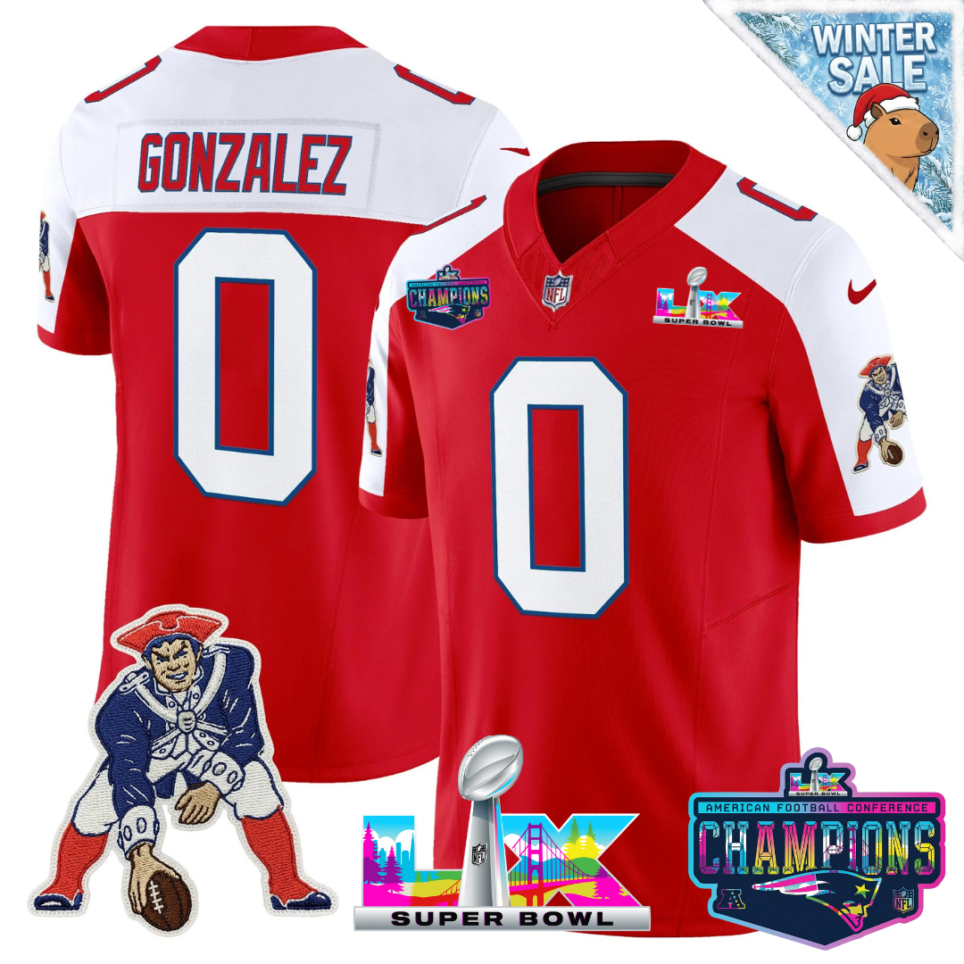 NE 2025 Vapor Jersey - AFC Champions Limited Patch - All Stitched