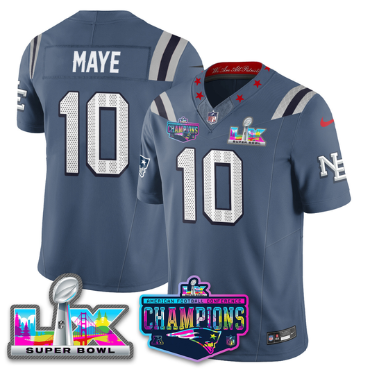 Men' NE 2025 Vapor Jersey - AFC Champions Limited Patch - All Stitched n15