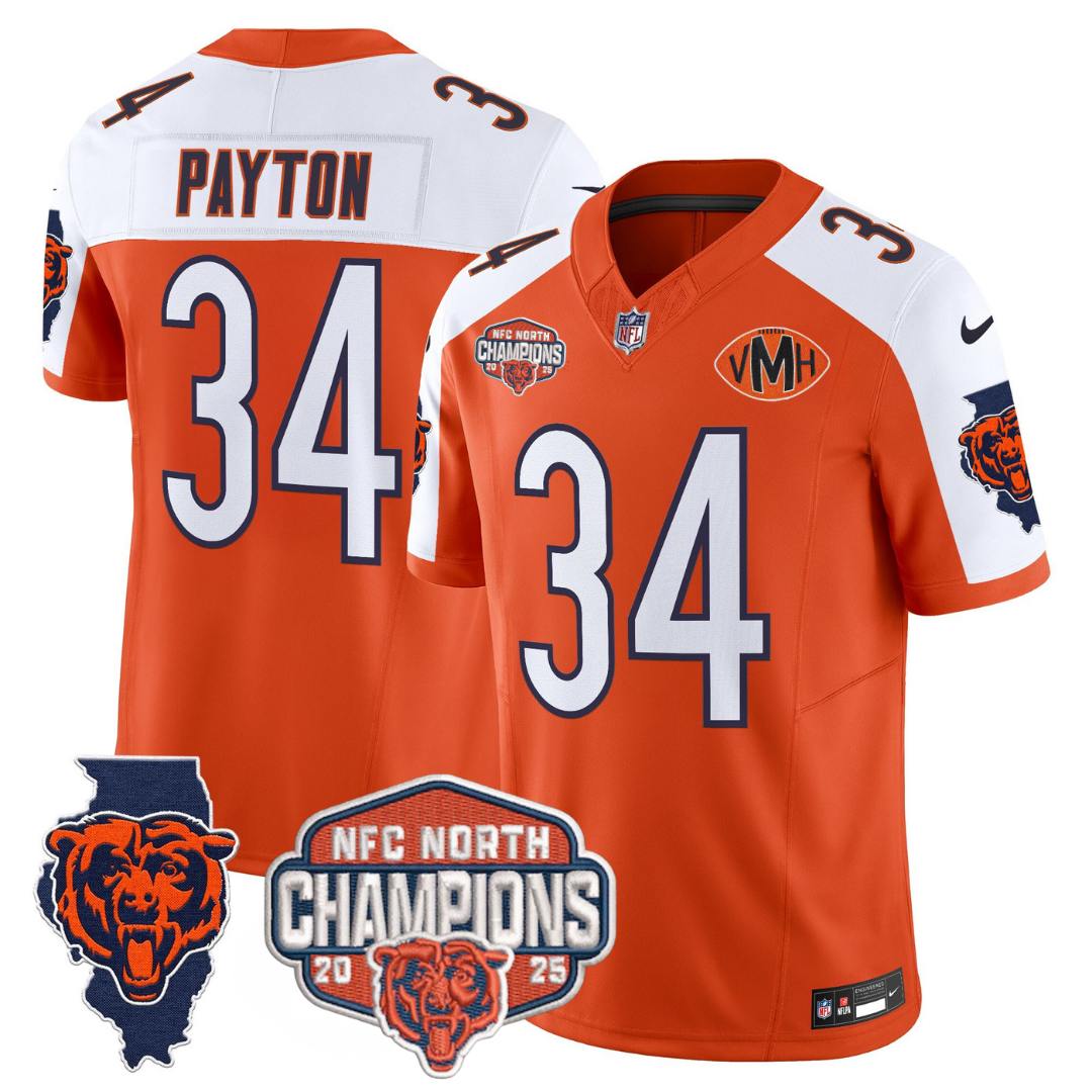 CHI 2025 NFC North Champions Patch Jersey V2 - All Stitched