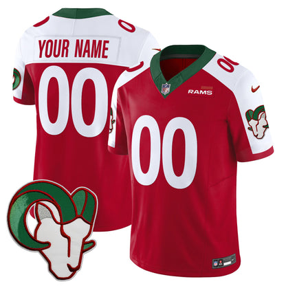 Los Angeles Rams Mexico Vapor Limited Custom Jersey - All Stitched