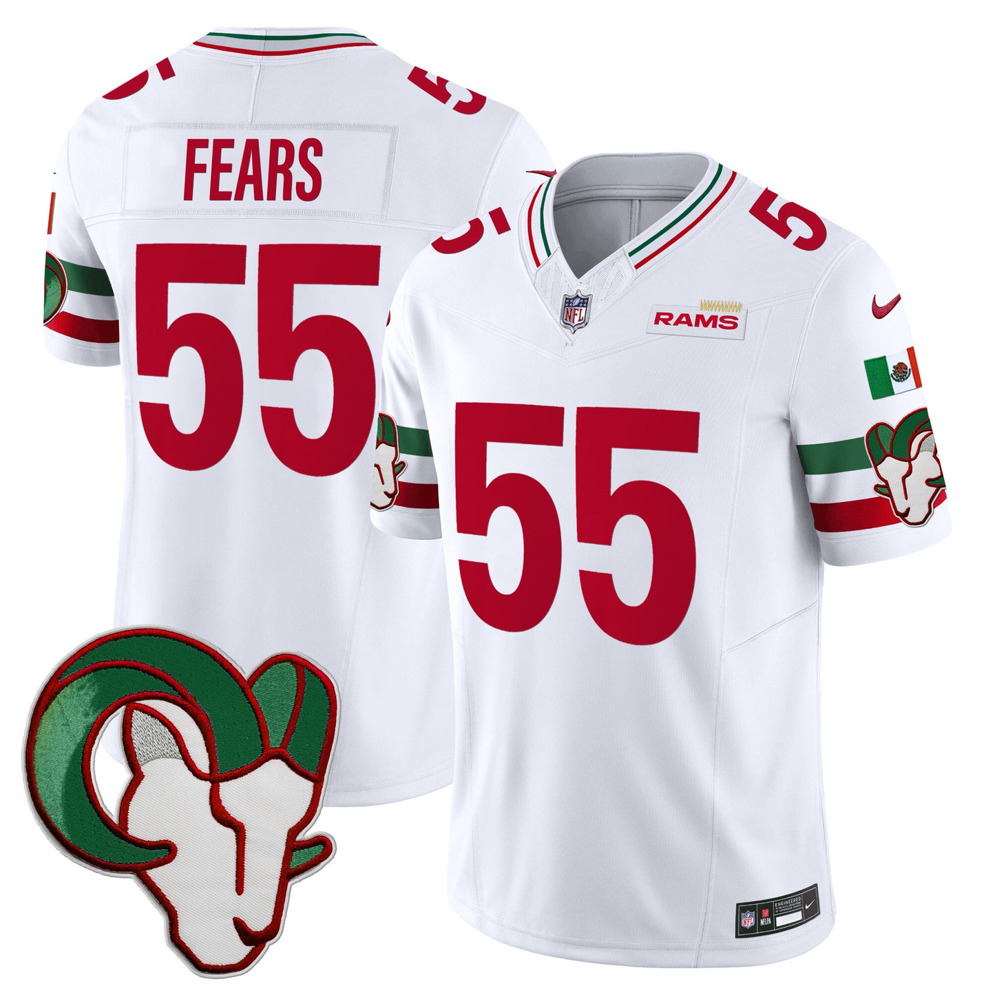 Los Angeles Rams Mexico Vapor Limited Jersey - All Stitched