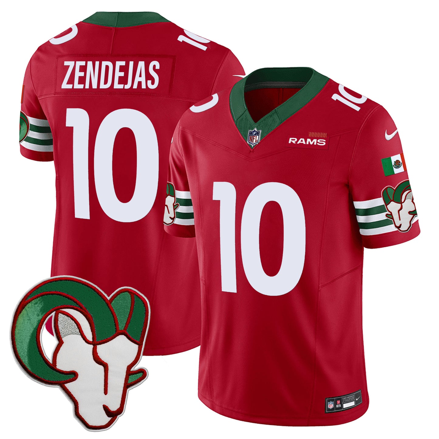 Los Angeles Rams Mexico Vapor Limited Jersey - All Stitched