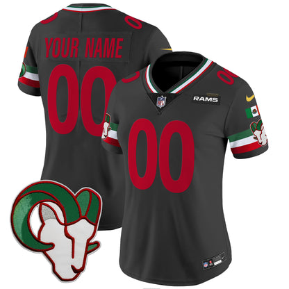 Los Angeles Rams Mexico Vapor Limited Custom Jersey - All Stitched