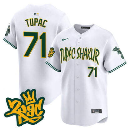 Men's Oakland Athletics Tupac Shakur Vapor Premier Limited Jersey - All Stitched