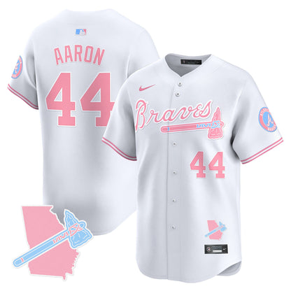 Unisex Atlanta Braves Bubblegum Pink Vapor Premier Limited Jersey - All Stitched