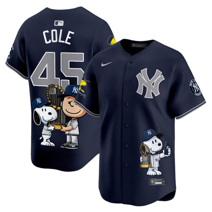 Unisex New York Yankees Peanut Snoopy Vapor Premier Limited Jersey - Printed