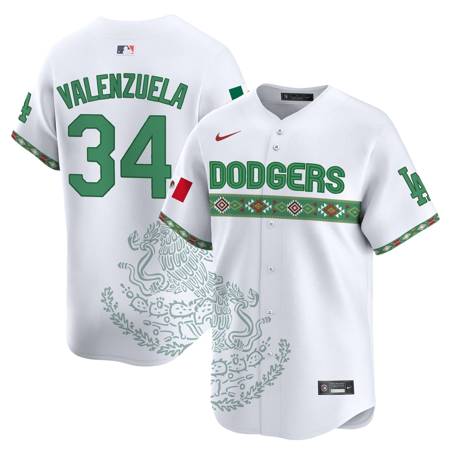 Los Angeles Dodgers Mexico Vapor Premier Limited Jersey V3 - Printed