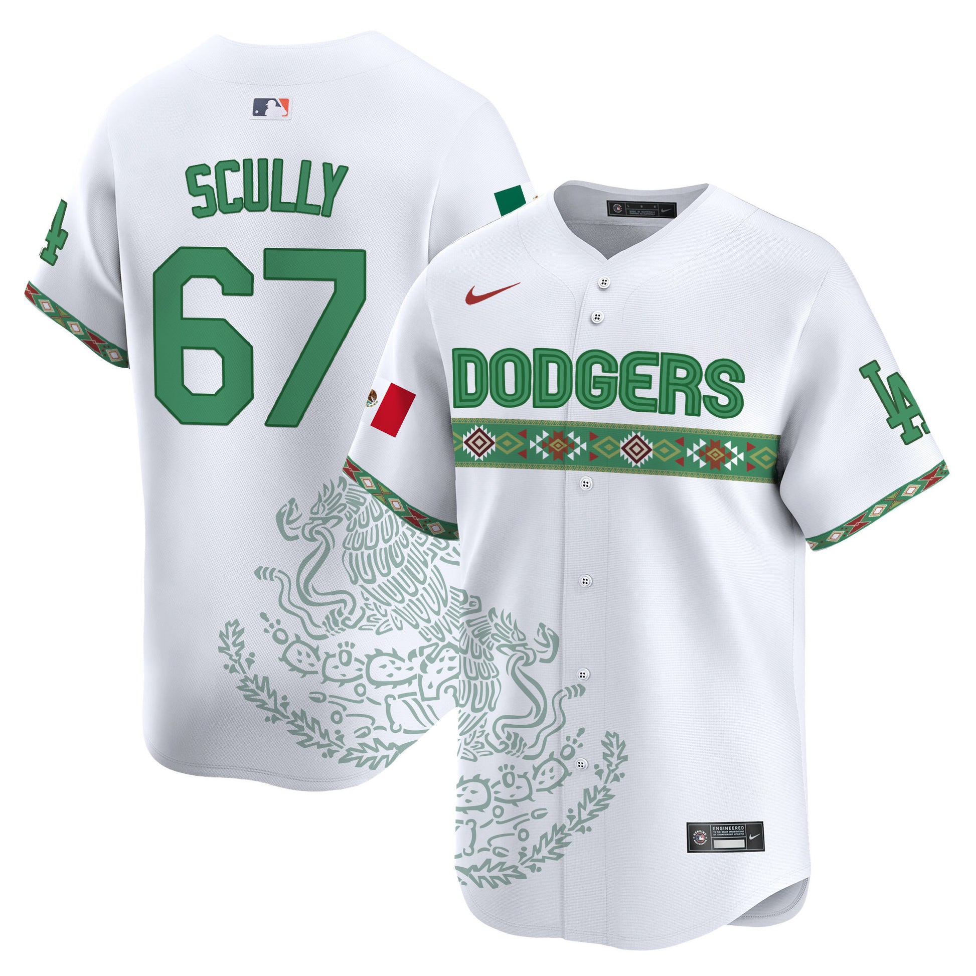Los Angeles Dodgers Mexico Vapor Premier Limited Jersey V3 - Printed