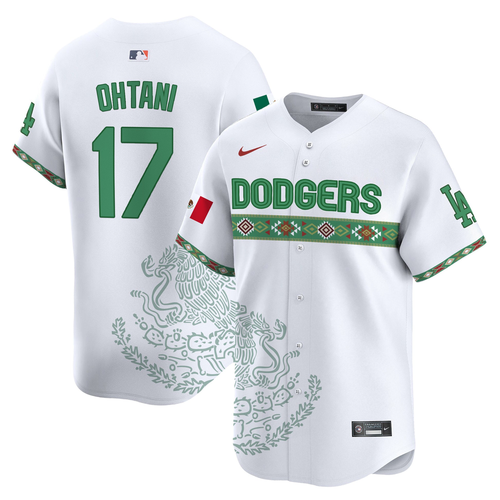 Los Angeles Dodgers Mexico Vapor Premier Limited Jersey V3 - Printed