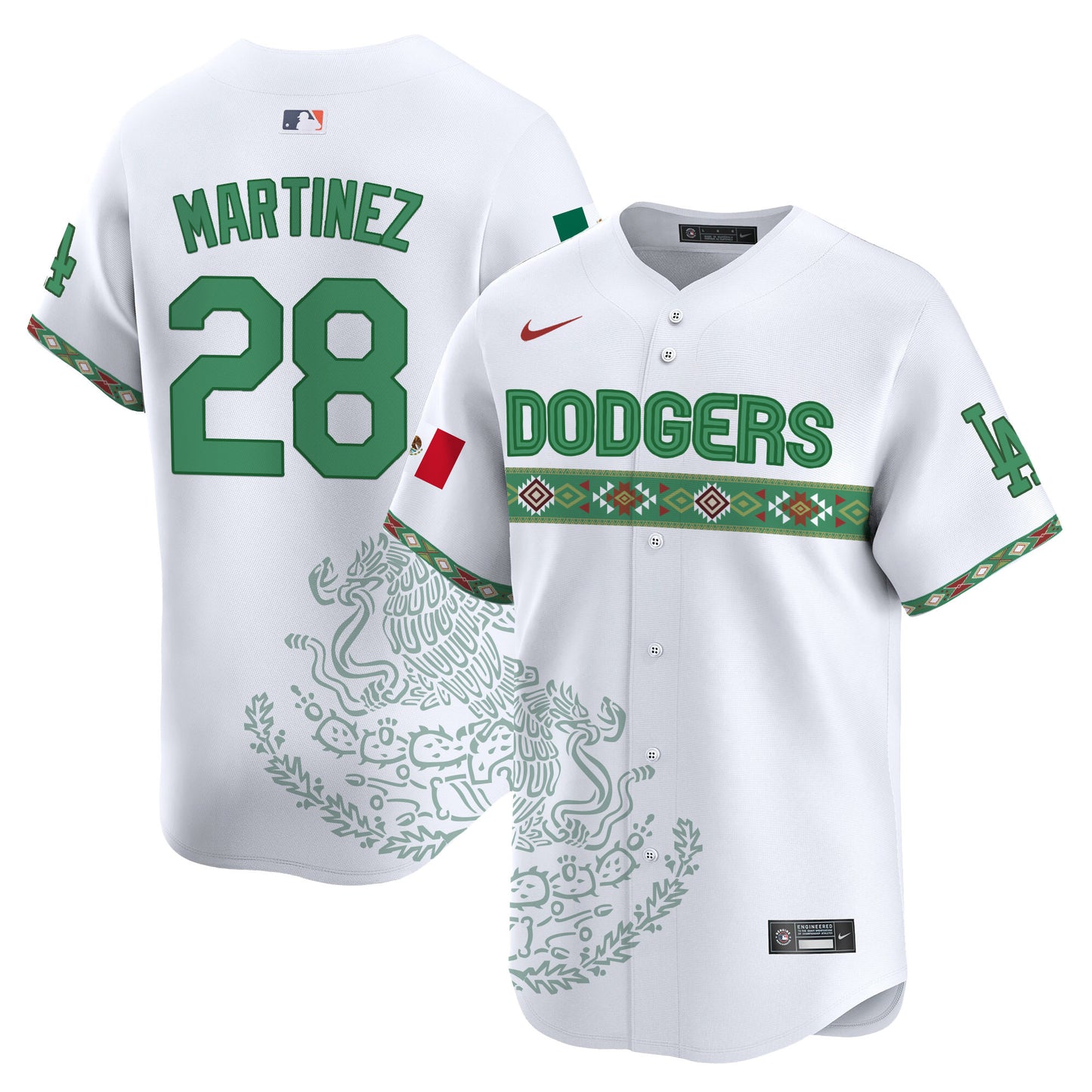 Los Angeles Dodgers Mexico Vapor Premier Limited Jersey V3 - Printed