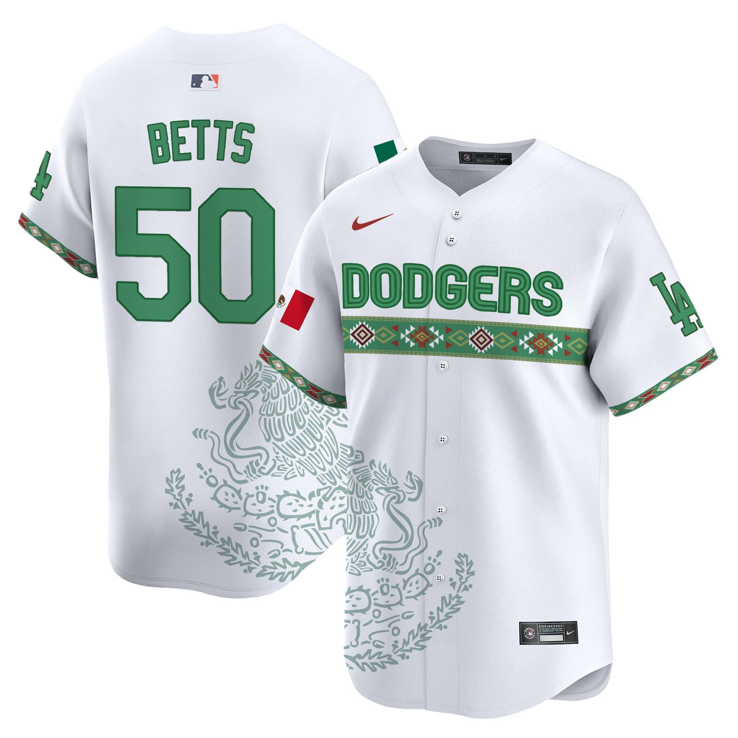 Los Angeles Dodgers Mexico Vapor Premier Limited Jersey V3 - Printed