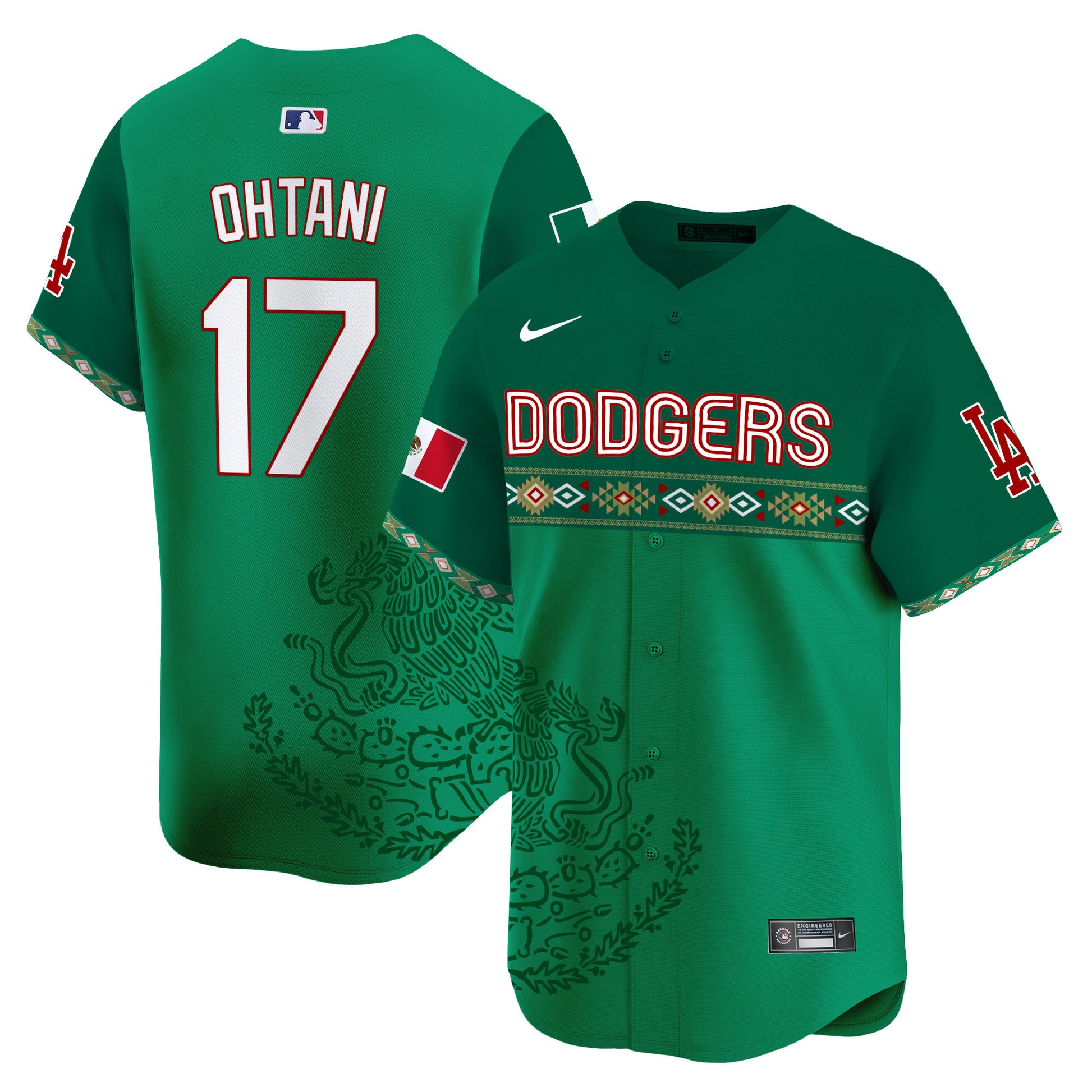 Los Angeles Dodgers Mexico Vapor Premier Limited Jersey V3 - Printed
