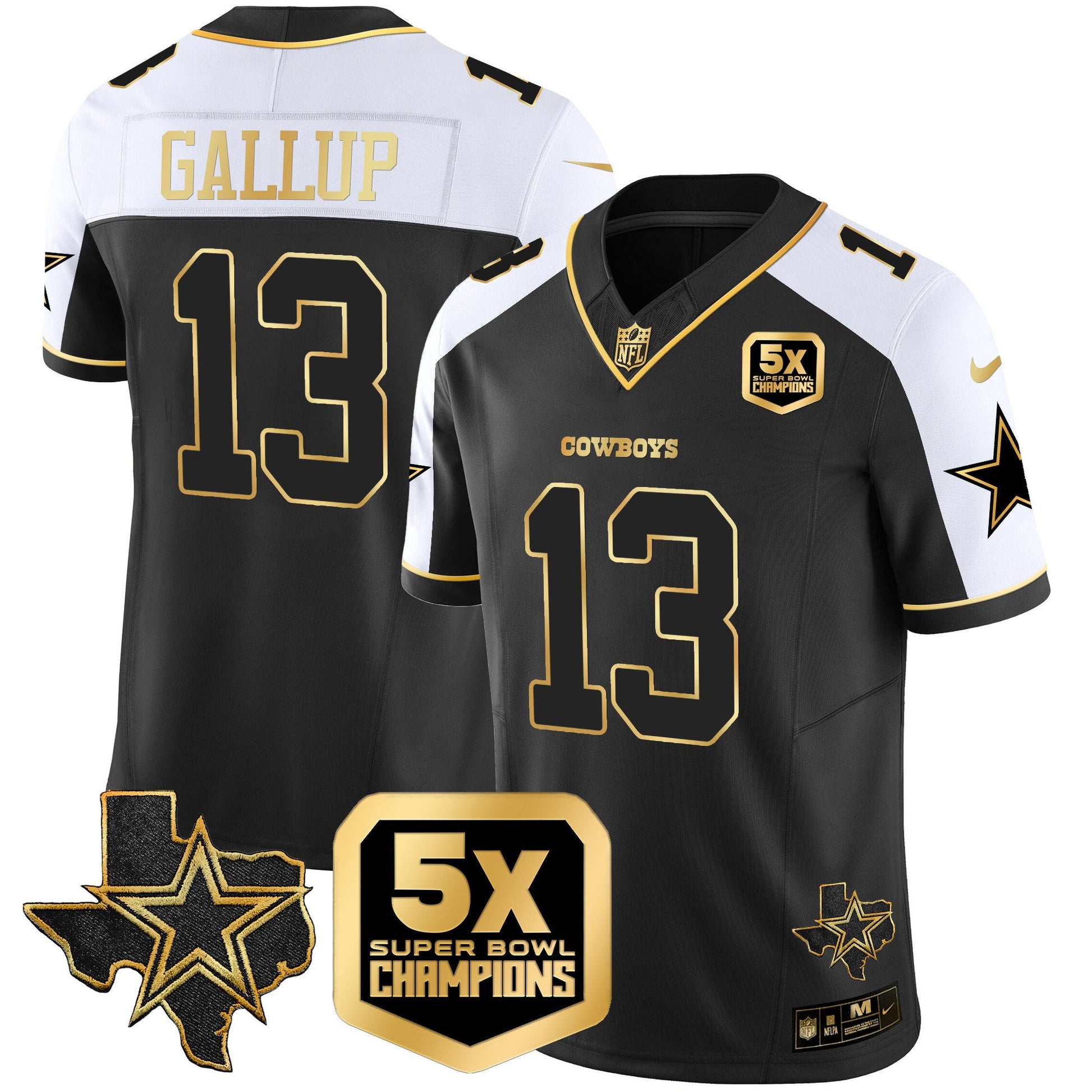 Men's Cowboys 5x Super Bowl Champions Vapor Limited Jersey - All Stitched