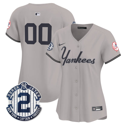 Yankees Throwback Vapor Premier Limited Custom Jersey V2 - All Stitched