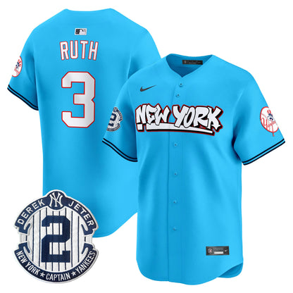 Men's New York Yankees Graffiti Vapor Premier Limited Jersey V2 - All Stitched