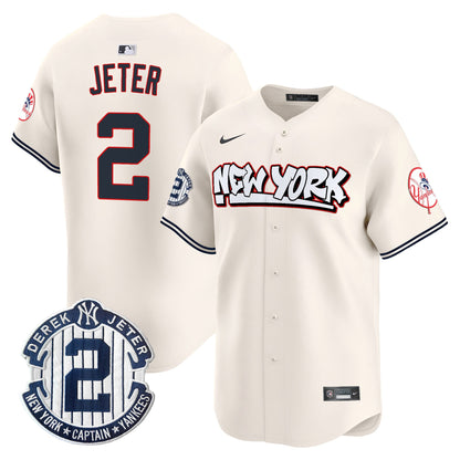 Men's New York Yankees Graffiti Vapor Premier Limited Jersey V2 - All Stitched