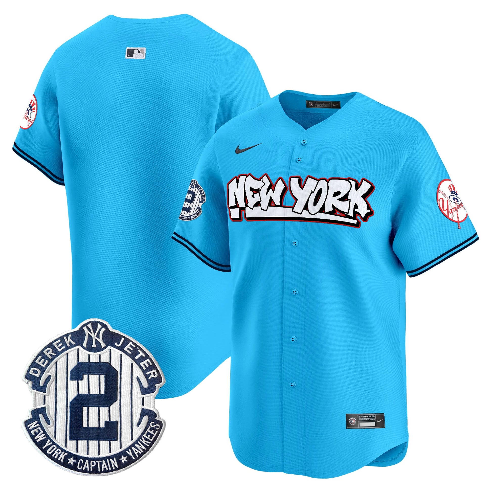 Men's New York Yankees Graffiti Vapor Premier Limited Jersey V2 - All Stitched